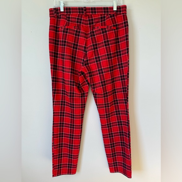 Gap Factory - Signature Skinny Ankle Pants - Red Plaid - women’s size 10 - Picture 3 of 6